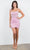 Cinderella Couture 8124J - Sheer Corset Bodice Sleeveless Cocktail Dress Homecoming Dresses XS / Pink