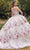 Cinderella Divine 15703 - Sleeveless Floral Detailed Ballgown Ball Gowns