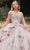 Cinderella Divine 15703 - Sleeveless Floral Detailed Ballgown Ball Gowns