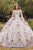 Cinderella Divine 15703 - Sleeveless Floral Detailed Ballgown Ball Gowns