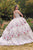 Cinderella Divine 15703 - Sleeveless Floral Detailed Ballgown Ball Gowns