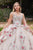 Cinderella Divine 15703 - Sleeveless Floral Detailed Ballgown Ball Gowns