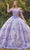 Cinderella Divine 15704 - Floral Appliqué Sweetheart Ballgown Ball Gowns XS / Lilac