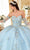 Cinderella Divine 15714 - Floral Applique Strapless Ballgown Quinceanera Dresses