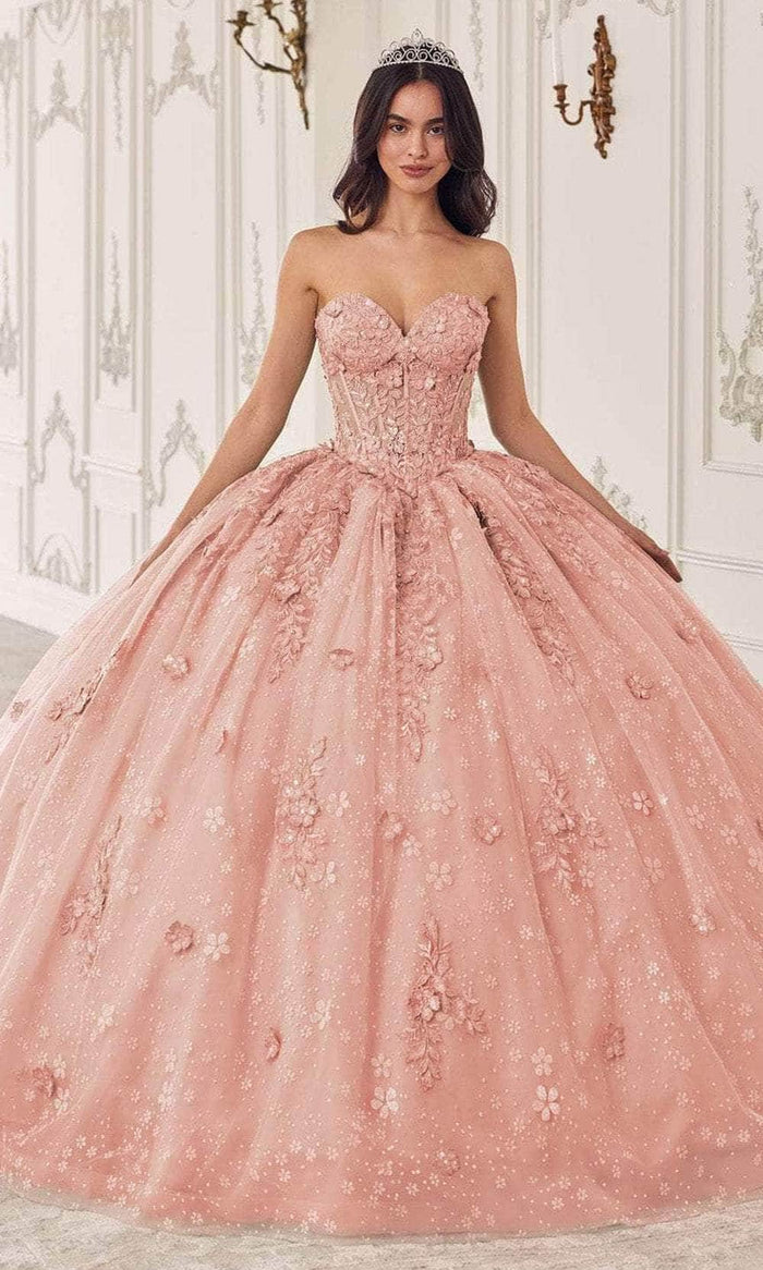 Cinderella Divine 15722 - Ballgown with Statement Puff Sleeves Ball Gowns XXS / Blush