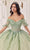 Cinderella Divine 15725 - Off Shoulder Beaded Ballgown Ball Gowns