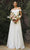 Cinderella Divine 7258W - Off Shoulder Floor Length Bridal Dress Wedding Dresses