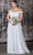 Cinderella Divine 7258W - Off Shoulder Floor Length Bridal Dress Wedding Dresses