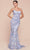 Cinderella Divine 7445 - Floral Scoop Neck Evening Gown Prom Dresses