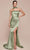 Cinderella Divine 7451 - Strapless Satin Long Gown Bridesmaid Dresses 2 / Sage