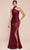 Cinderella Divine 7454 - Fitted One Shoulder Long Gown Prom Dresses