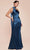 Cinderella Divine 7454 - Fitted One Shoulder Long Gown Prom Dresses