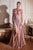 Cinderella Divine - 7469 Sleeveless V Neck Flowing Satin Gown Bridesmaid Dresses 2 / Dark Mauve