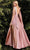 Cinderella Divine 7490 - Tie Strap A-Line Evening Dress Prom Dresses