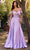 Cinderella Divine 7493 - Off Shoulder Faux-Wrap Evening Gown Evening Dresses 2 / Lavender