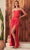 Cinderella Divine 7495 - Sheath Gown with Corset Bodice Prom Dresses 2 / Red