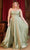 Cinderella Divine 7496C - Knotted Bodice Sweetheart Gown Evening Dresses 16 / Sage