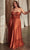 Cinderella Divine 7496C - Knotted Bodice Sweetheart Gown Evening Dresses 16 / Sienna