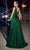 Cinderella Divine 7497 - V-Neck Prom Dress with Knotted Ruching Prom Dresses