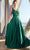 Cinderella Divine 7497 - V-Neck Prom Dress with Knotted Ruching Prom Dresses