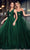 Cinderella Divine 7497 - V-Neck Prom Dress with Knotted Ruching Prom Dresses