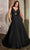 Cinderella Divine 7497 - V-Neck Prom Dress with Knotted Ruching Prom Dresses