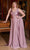 Cinderella Divine 7497 - V-Neck Prom Dress with Knotted Ruching Prom Dresses