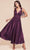 Cinderella Divine 7499 - Tea Length A-Line Dress Bridesmaid Dresses 2 / Eggplant