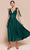 Cinderella Divine 7499 - Tea Length A-Line Dress Bridesmaid Dresses 2 / Emerald