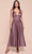 Cinderella Divine 7499 - Tea Length A-Line Dress Bridesmaid Dresses 2 / English Violet