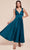 Cinderella Divine 7499 - Tea Length A-Line Dress Bridesmaid Dresses 2 / French Navy