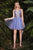 Cinderella Divine 9239 - Gilded A-Line Cocktail Dress Cocktail Dresses