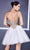 Cinderella Divine 9239 - Gilded A-Line Cocktail Dress Cocktail Dresses XXS / Off White-Gold