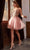 Cinderella Divine 9239 - Gilded A-Line Cocktail Dress Cocktail Dresses XXS / Rose Gold