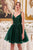 Cinderella Divine 9245 - Sparkling A-Line Cocktail Dress Cocktail Dresses XS / Emerald