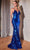 Cinderella Divine B1141 - Sheath Dress with Sparkling Pailette Detailing Prom Dresses 2 / Royal