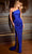 Cinderella Divine B8401 - Asymmetric Ruched Sheath Dress Evening Dresses XXS / Royal