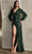 Cinderella Divine B8422 - Faux Wrap Prom Dress with Sequin Detailing Mother of the Bride Dresses XS / Emerald