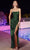 Cinderella Divine BD111 - Straight Across Draped Prom Dress Prom Dresses XS / Emerald