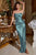 Cinderella Divine BD111 - Straight Across Draped Prom Dress Prom Dresses XS / Robin Blue