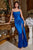 Cinderella Divine BD111 - Straight Across Draped Prom Dress Prom Dresses XS / Royal