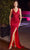 Cinderella Divine BD4003 - Deep V-Neck Trumpet Prom Dress Prom Dresses XXS / Burgundy