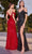 Cinderella Divine BD4004 - V-Neck Sequin Ornate Prom Dress Prom Dresses XS / Red