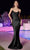 Cinderella Divine BD7044 - Mermaid Prom Gown with Cowl Neckline Prom Dresses XS / Black