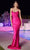 Cinderella Divine BD7044 - Mermaid Prom Gown with Cowl Neckline Prom Dresses XS / Fuchsia