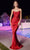 Cinderella Divine BD7044 - Mermaid Prom Gown with Cowl Neckline Prom Dresses XS / Red