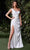 Cinderella Divine Bridal 7448W - Asymmetrical High Slit Bridal Gown Bridal Dresses