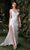 Cinderella Divine Bridal 7448W - Asymmetrical High Slit Bridal Gown Bridal Dresses