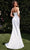 Cinderella Divine Bridal CD355W - High Slit Scoop Neck Bridal Gown Bridal Dresses