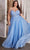 Cinderella Divine C148C - Embroidered Sleeveless Prom Dress Prom Dresses 16 / Blue